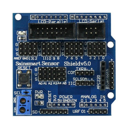 [Discontinued] SainSmart UNO R3 Improved Version+12864 LCD+Sensor Shield V5 Kit For Arduino