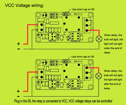 [Discontinued] SainSmart 12V Power-ON Open Type Delay Timer Relay Module Delay Circuit Module