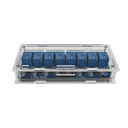 [Discontinued] 8-Channel 5V Relay Module with Acrylic case