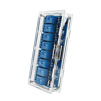 [Discontinued] 8-Channel 5V Relay Module with Acrylic case