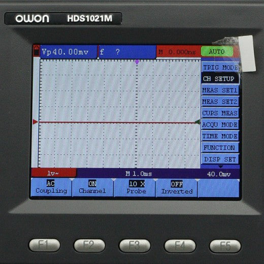 [Discontinued] Owon HDS1021M Series HDS Handheld Digital Storage Oscilloscope and Digital Multimeter, 20MHz, Single Channel, 100MS/s Sample Rate