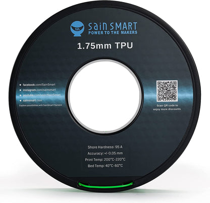 Neon Green, Cyberpunk Color TPU Filament 1.75mm 0.8kg/1.76lb