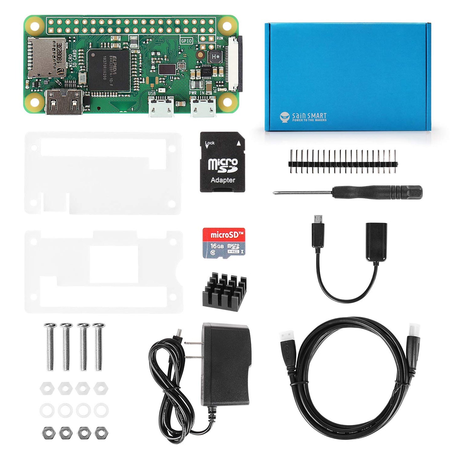 [Discontinued] SainSmart Raspberry Pi Zero W SHO Starter Kit