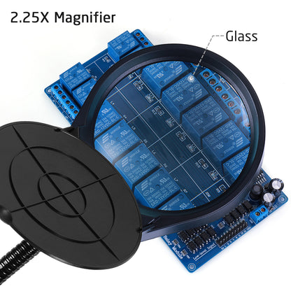 [Discontinued] XpertMatic PD-4S 2in1 LED Flexible Magnifier, 5X, 38LEDs, 360mm