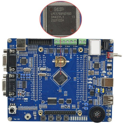  NXP ARM Cortex-M3  + 3.2" TFT LCD LPC1768 Development Board 64KB SRAM