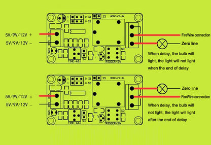 [Discontinued] SainSmart 12V Power-ON Open Type Delay Timer Relay Module Delay Circuit Module