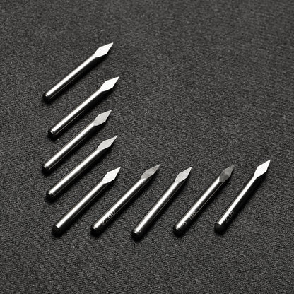 [Discontinued] TR10 Series, Triangular V-Bit, 0.1mm, 1/8'' Shank, 10Pcs CNC Router Bits