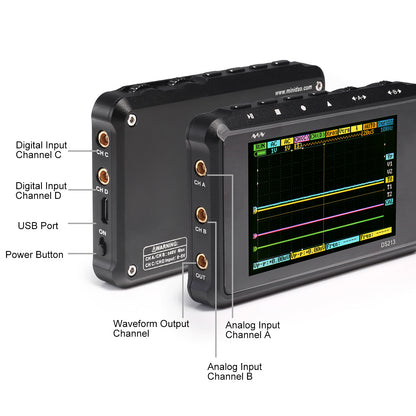 SainSmart DS213 4-Channels Handheld Mini Digital Oscilloscope