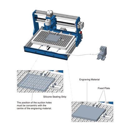 Vacuum Pump for CNC Aluminum Vacuum Table