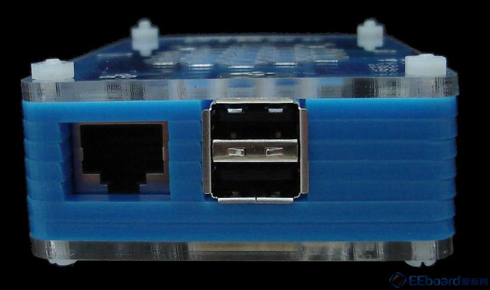 [Discontinued] New Case for Raspberry Pi Model B Case Box Enclosure blue clear top 18946119018