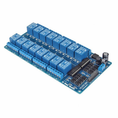 [Discontinued]16-Channel USB HID Programmable Control Relay Module[US ONLY]