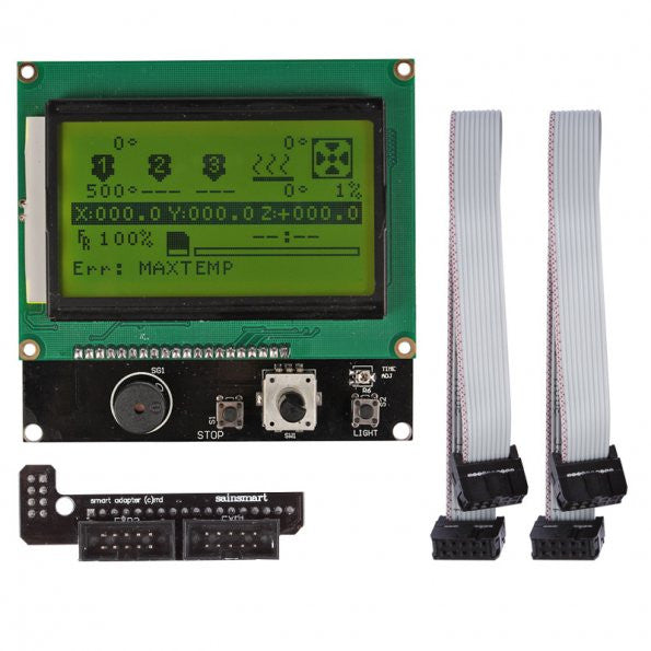 [Discontinued] SainSmart Ramps V2 LCD 12864 A4988 Nema 17 3D Printer Controller Kit For RepRap