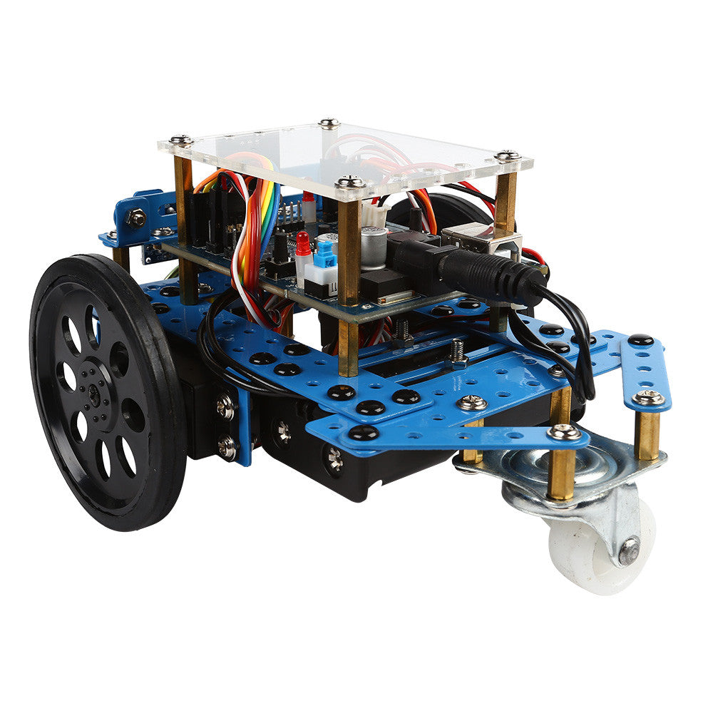 [Discontinued] SainSmart InstaBots Rover Kit V1 Arduino STEM Educational Programmable Robot Kit for Kids Blue( Infrared Version - Family Prefer)