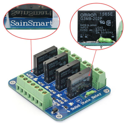 [Discontinued] 4-Channel 5V Solid State Relay Module