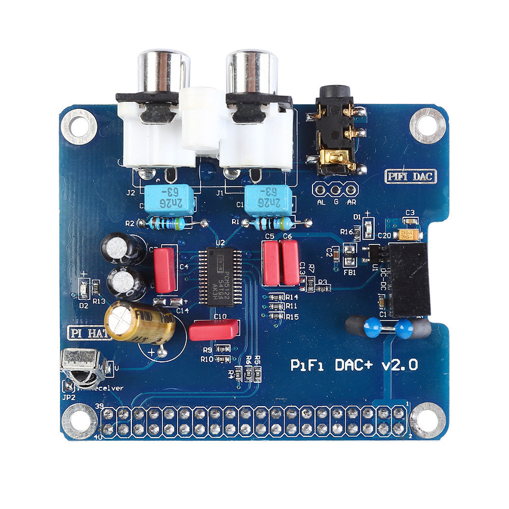 [Discontinued] Hi-Fi DAC Audio Sound Card Module I2S LED interface for Raspberry Pi 3 Pi 2 B+