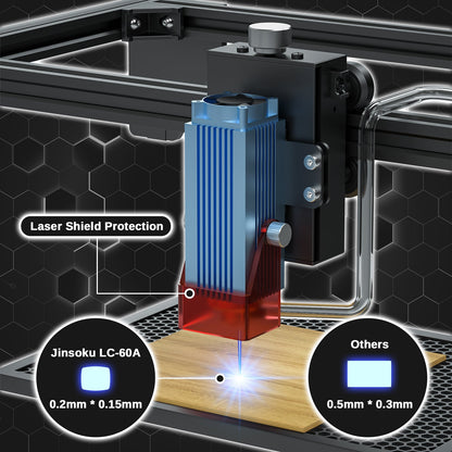 Jinsoku LC-60A 5.5W Laser Engraver Cutter with Air Assist System